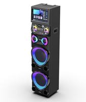 Sistema de Karaoke Inteligente con Pantalla Táctil de 15.4 Pulgadas, Luces LED de Colores, Máquina de Karaoke Portátil