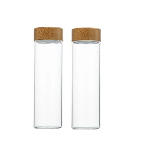 Tubo de Ensayo de Vidrio Borosilicato Vacío de 5ml 10ml 15ml 20ml 25ml con Tapa de Aluminio y Bambú - Product Image 5