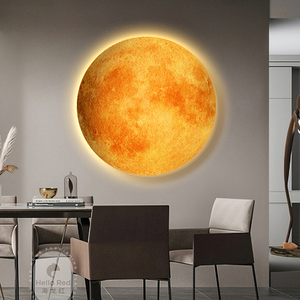 Lampada da Parete Moderna con Dipinti di Pietra Arenaria Lunare, Luce LED, Arte Minimalista da Parete, Decorazione Nordica per Casa, <span class=keywords><strong>Poster</strong></span> per Soggiorno e <span class=keywords><strong>Camera</strong></span> da <span class=keywords><strong>Letto</strong></span> - Product Image 3