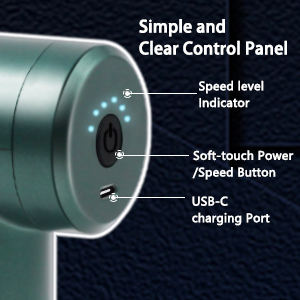 أحدث مسدس تدليك محمول صغير للأنسجة الكهربائية USB معزز للاهتزاز العميق للجسم - Product Image 3