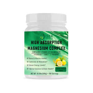 Magnesio en Polvo de Alta Absorción de Marca Privada, Complejo de Magnesio y Potasio para la Relajación Muscular, Vitamina C en Polvo - Product Image 1