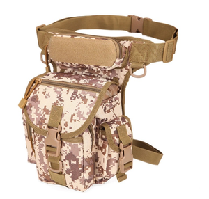 DFR01 STOCK Riñoneras/Bolsas de Pierna Deportivas Digitales para Ciclismo al Aire Libre en Marrón, Caqui, Verde, con Correas para Pierna y Cintura en Negro, Caqui, Camuflaje Verde - Product Image 5