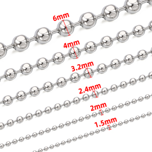 Bán buôn giá Vòng Hexagon thiết kế thép không gỉ hạt chuỗi không thấm nước không gây dị ứng đồ trang sức phát hiện & thành phần - Product Image 3