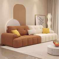 Sofá de Tela Suave para Sala de Estar, Muebles de Alta Gama, Diseño Moderno, Sofá de Esquina Lujoso para el Hogar