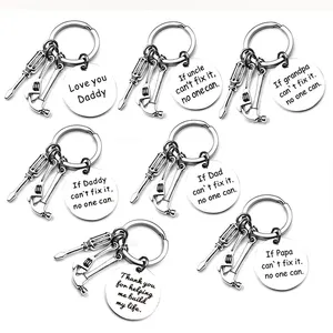 Fahren sie sicher Hand-Ich liebe-Schlüssel anhänger Schlüssel anhänger für freund Dad-Geschenk Kästen Tag Geschenk Metall Schlüssel anhänger