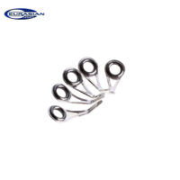 Série HOS – Anneau de guidage monobloc pour canne à pêche, cadre estampé, anneau SIC pour cannes spinning et casting, construction de cannes légères et moyennes