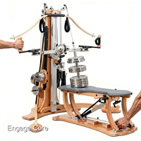 Le Reformer Pilates Ultime de Pilates Fittech - Équipement Professionnel pour Studio de Pilates, Correction de l'Alignement Postural