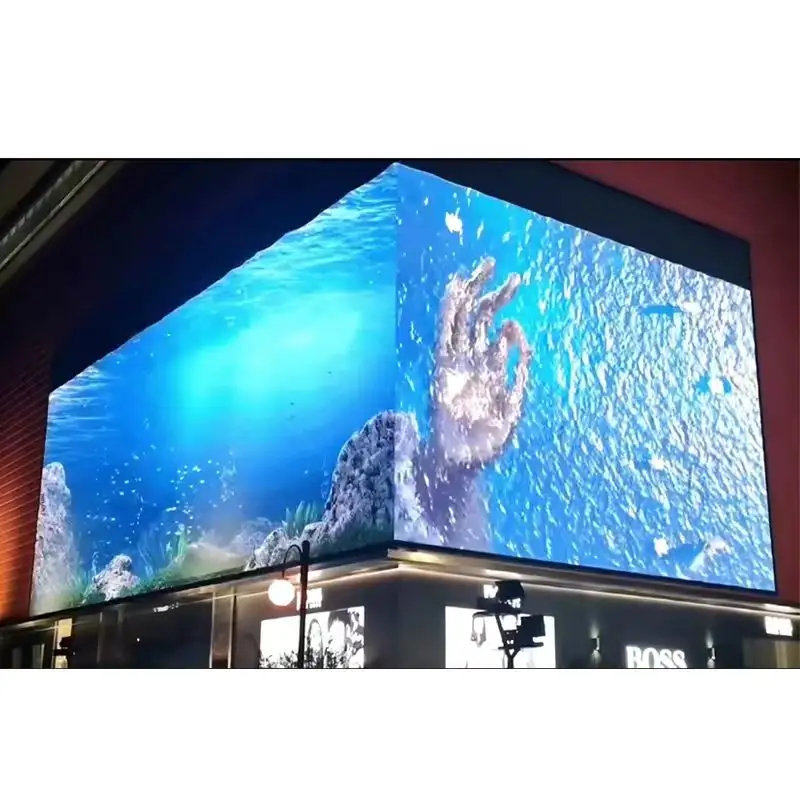 Tùy chỉnh bằng mắt thường 3D LED Video tường ngoài trời siêu HD Lớn LED quảng cáo videowall Màn hình hiển thị cho lớn trung tâm mua sắm