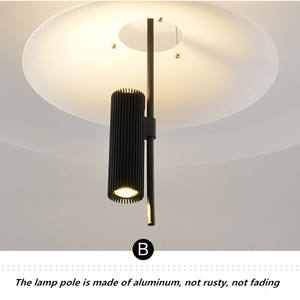 JYLIGHTING Acryl LED Pendel leuchte UFO Küchen leuchter Moderner Schalter Kontrollraum Bar Gold Finish Aluminium Restaurant Schwarz - Product Image 4