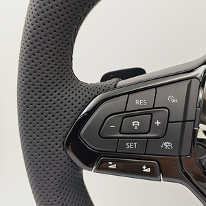 Volant avec bouton ACC et garniture noire pour VW Volkswagen <span class=keywords><strong>Golf</strong></span> 6 7 8 R Gti MK6 MK7 MK8 Polo Passat B8 B9 Scirocco Tigua Jetta - Product Image 3