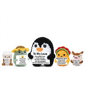 Muñeco <span class=keywords><strong>de</strong></span> Ganchillo Hecho a Mano, Superventas Transfronterizo, Regalo <span class=keywords><strong>de</strong></span> Tejido con Hilo, Energía Positiva, Forma <span class=keywords><strong>de</strong></span> <span class=keywords><strong>Animal</strong></span>, Decoración <span class=keywords><strong>de</strong></span> Escritorio - Product Image 1