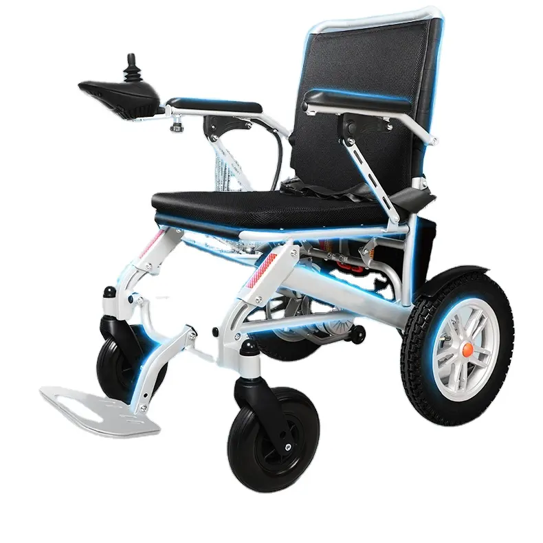 Kursi Roda Mobilitas Penyandang Cacat Listrik Mudah Dilipat Satu Klik dan Membawa Bingkai Magnesium Alloy Yang Ditingkatkan-BZ-E04