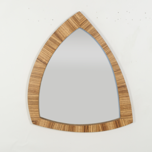 Hiện đại hình tam giác bằng gỗ tường gương với hạt gỗ tự nhiên, Giọt Nước Mắt thiết kế cho trang trí nội thất - Product Image 1