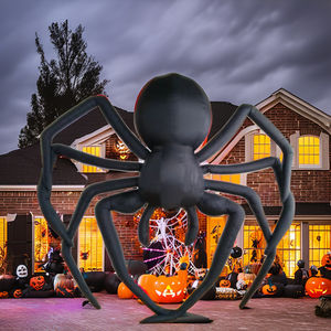 Il materiale durevole del cartone animato appeso del ragno di Halloween gonfiabile gigante delle decorazioni del partito di Oxford include il ballerino e il ventilatore dell'aria - Product Image 6