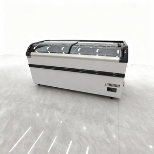 Congélateur commercial européen pour îles, vitrine de congélation, porte en verre, stockage polyvalent, congélateur profond - Product Image 3