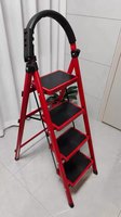 Échelle pliante portable, échelle pliante en A, marches larges antidérapantes, capacité de charge de 150 kg, pour la maison et le jardin, livraison rapide