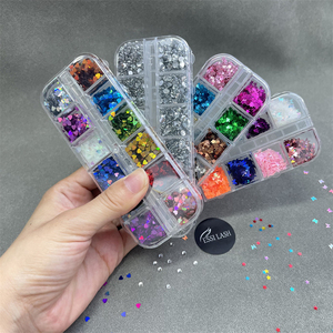 Vente en gros <span class=keywords><strong>2022</strong></span> nouveau dans les décalcomanies de cils de luxe papillon coeur étoile pierre de pluie décalcomanies pour Volume Extensions de cils classiques - Product Image 1