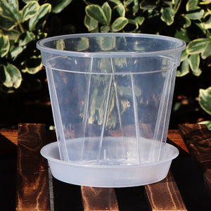 P97 Plateaux d'aération en <span class=keywords><strong>plastique</strong></span> épais transparent avec trous de drainage Soucoupes <span class=keywords><strong>pour</strong></span> orchidées Succulentes Utilisation dans le jardin - Product Image 1