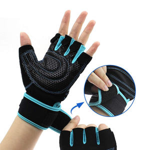 Gants d'entraînement avec bandages de poignet, gants de gym, rembourrage complet de la paume, gants de musculation pour hommes et femmes - Product Image 1
