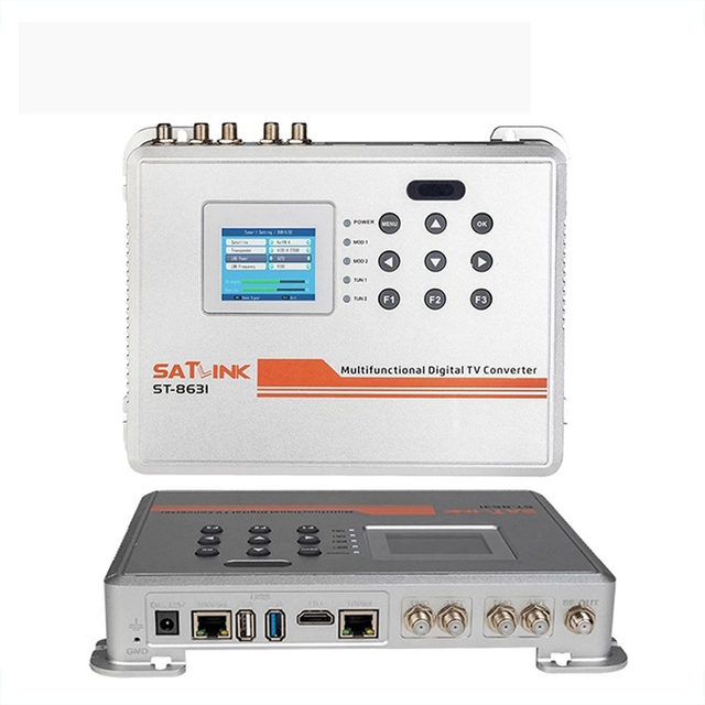 SATLINK MINI ST-8631 DVB-S2 DVB-T2 DVB-C ISDB-T to DVB-T ISDBT DVB-C TV IP Modulator
