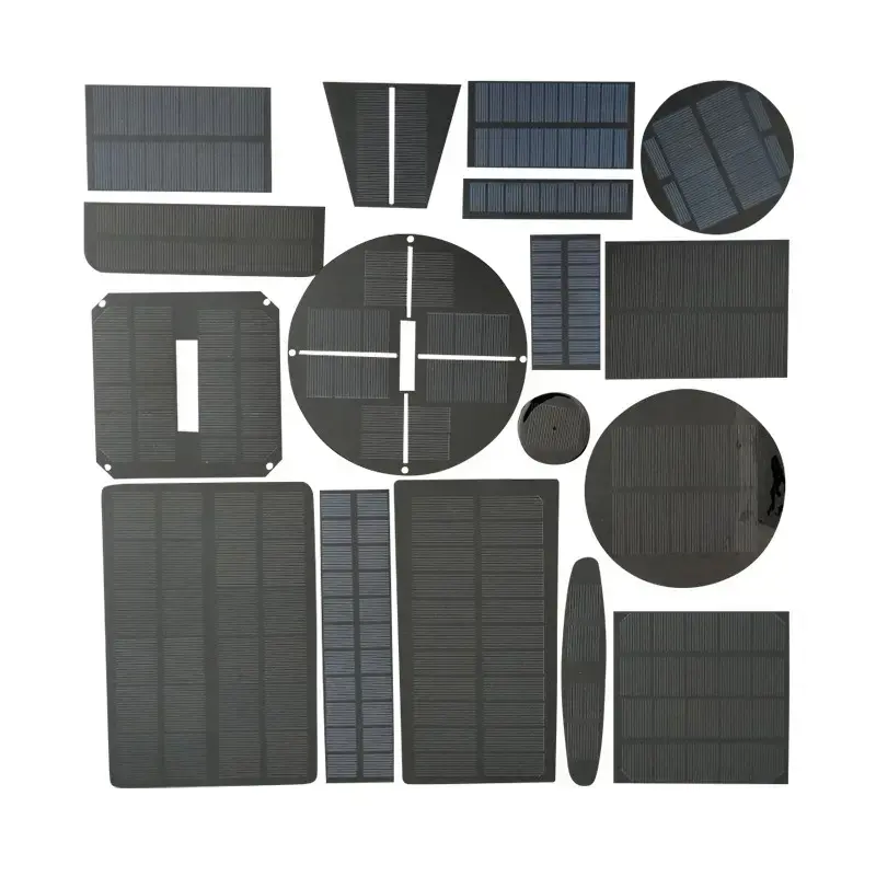 Small panel solar custom 1W 2W 3W 4W 5W solar panel round 12V solar cells triangle solar panel 5V for light sensor IoT camera