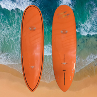 Planche de surf en fibre de verre époxy tissu court personnalisé avec palmes et laisse pour hommes
