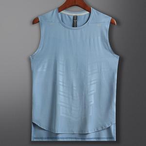 เสื้อกล้ามผู้ชาย โพลีเอสเตอร์ แห้งเร็ว ระบายอากาศ น้ำหนักเบา เหมาะสำหรับออกกำลังกาย วิ่ง ฟิตเนส เล่นกีฬา - Product Image 3