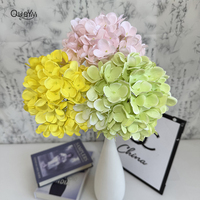 Parasol en gros d'usine, fleur artificielle de haute qualité pour la décoration intérieure QYYN-1519, 117 hortensias