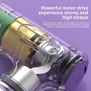 Mini pistola de masaje muscular profundo de cuerpo completo con logotipo personalizado de vibración pequeña para aliviar el dolor profesional para hombres y mujeres atletas - Product Image 4