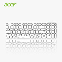 Acer OKR219 Clavier de bureau filaire Ultra mince 103 touches Ergonomique Silencieux Anti-dérapant Plug and Play Keycaps
