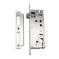Serrure de porte à mortaise moderne en acier inoxydable 8550, avec cylindre, pour ensemble de serrures de porte intérieure en bois, directement de l'usine