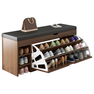 Mobile Porta <span class=keywords><strong>Scarpe</strong></span> a 3 Ripiani per Soggiorno, Moderno Armadio in Legno per Organizzare le <span class=keywords><strong>Scarpe</strong></span> - Product Image 3