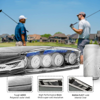 Refroidisseur de sac de golf avec sac de glace Accessoires de golf pour hommes Petit sac de golf caché Manchon de bière Sac à dos isolé Stockage de boissons