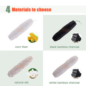 Biodegradabile Eco Mais Biologico di Seta di Bambù del Carbone di legna Alla Menta Filo Interdentale Con Mater Cutter - Product Image 3