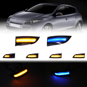 Feux latéraux pour Renault <span class=keywords><strong>Megane</strong></span> <span class=keywords><strong>3</strong></span> MK3 III RS 2008-2016 BZ KZ DZ Dynamic LED Blinker Indicator Mirror New Turn Signal Lamps - Product Image 3