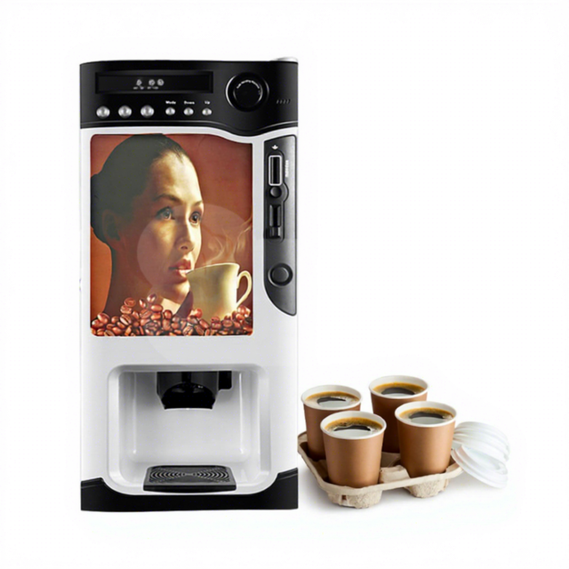 Automatic Espresso Hot Chocolate Soy Milk Vending Coffee Machine Commercial Instant Beverage Machine for Office and Restaurant