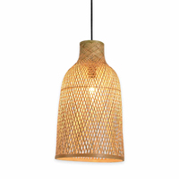 Lámpara de Techo LED Ikaia de Diseño Moderno, 24W, E27, Base de Acero, Interruptor de Bambú, Alta Calidad, Segura y Estable, Montaje en Superficie, para Hogar y Oficina