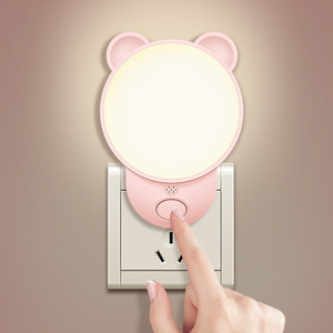 Kolyya Smart Voice Night <b>Light</b> Round <b>Plug</b> In Led Dimmable Multicolor Bedroom Bedside Lamp - Product Image 1