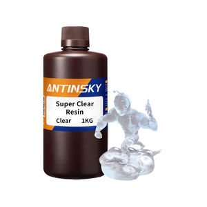 Resina Super Transparente Antinsky para Impresora 3D DLP LCD, 405nm, 1kg, Resinas Fotopolímeras de Alta Precisión y Baja Contracción - Product Image 1