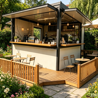 Container Espandibile e Pieghevole Personalizzato, Negozio Mobile, Bar Caffè Pop-up, Mini Bar Container per Fast Food 10ft 20ft