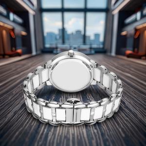 Montre de luxe pour homme en acier inoxydable, personnalisable avec logo, étanche, cadran en verre, mouvement mécanique, fabrication OEM chinoise, montre-bracelet professionnelle - Product Image 4