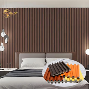 Moderno durevole WPC scanalato pannello di parete economico impermeabile decorativo insonorizzato <span class=keywords><strong>rivestimento</strong></span> murale con struttura <span class=keywords><strong>in</strong></span> <span class=keywords><strong>legno</strong></span> Villa <span class=keywords><strong>interni</strong></span> - Product Image 5