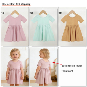 여름 아기 드레스 핫세일, 반팔 유아 여아 드레스, 부드러운 대나무 소재 아기 드레스 - Product Image 3