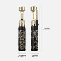 Briquet torche au butane coupe-vent avec moxibustion directe, pistolet à vaporiser pour cigares, barbecue portable en plein air, grande puissance de feu