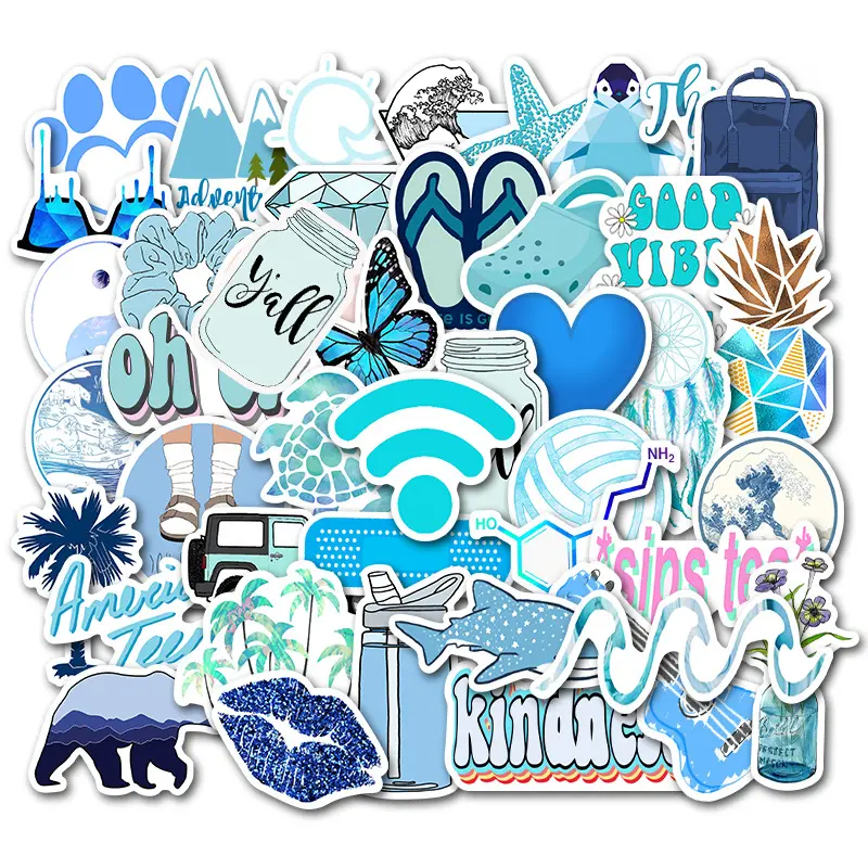 Hot Sale Trendy Bulk Variety 50pcs Waterproof Graffiti Sticker for Teens Adults Girls Boys