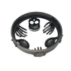 Заводская индивидуальная Крышка для свечи на Хэллоуин, металлическая крышка для свечи из цинкового сплава для стеклянной банки, крышка для свечи - Product Image 3