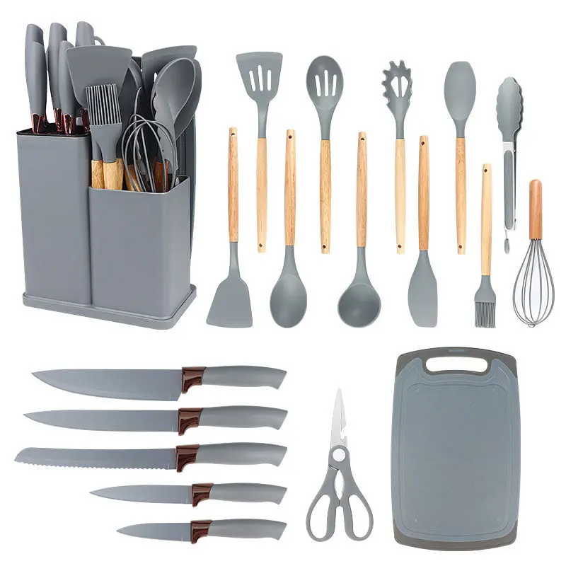 19-piece Kitchen Set Camping Cooking Kitchen Wares Set Cooking Utensil Non Stick Silicone Kitchen Utensils Set · image 2