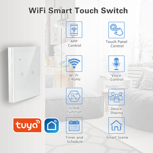Commutateur WIFI intelligent 86 EU UK Standard, le commutateur intelligent de la série Matter avec cadre en alliage d'aluminium prend en charge Homekit Alexa <span class=keywords><strong>Google</strong></span> <span class=keywords><strong>home</strong></span> - Product Image 3