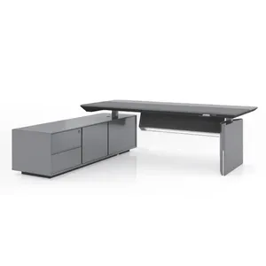 Intelligent lift office furniture desk modern boss desk luxury Standing executive desk