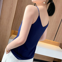 Camisole vintage en satin pour femme, col en V, sans soie, sous-vêtement d'été, Pure Desire